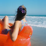 Midi Super Bloom Clip in Grape Soda model wearing 2 x Midi Super Bloom Clip in Grape Soda