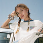 Plaid Scrunchie in Honey Plaid Scrunchie in Honey