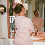 Teddy Bear Scrunchie in Snow Bunny sofia richie wearing Teddy Bear Scrunchie in Snow Bunny