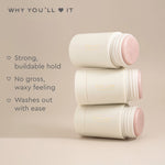 Why you'll love it
Strong, buildable hold
No gross, waxy feeling
Washes out with ease