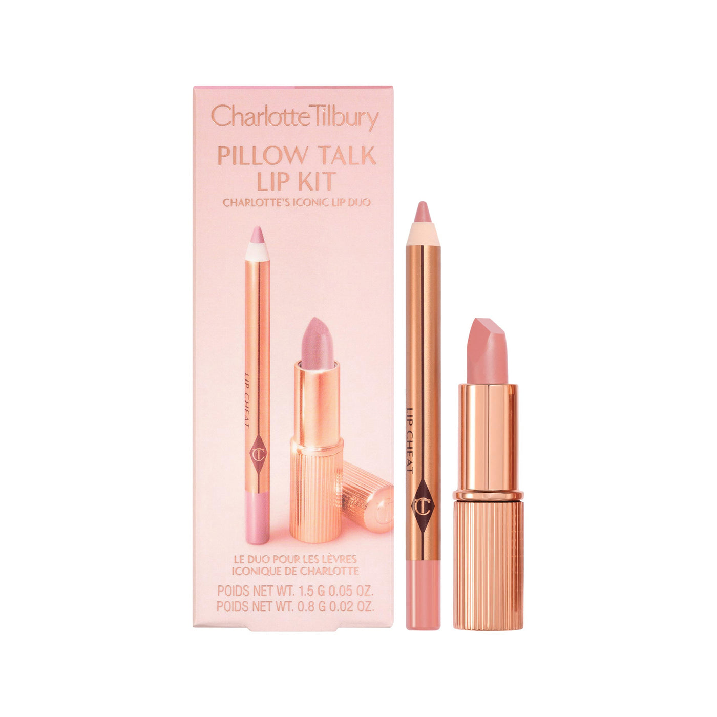 Free Gift: Charlotte Tilbury Pillow Talk Lip Kit (Lipstick + Lip Liner duo)