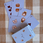Dream Crème Toasted Sugar Card Deck on gingham fabric