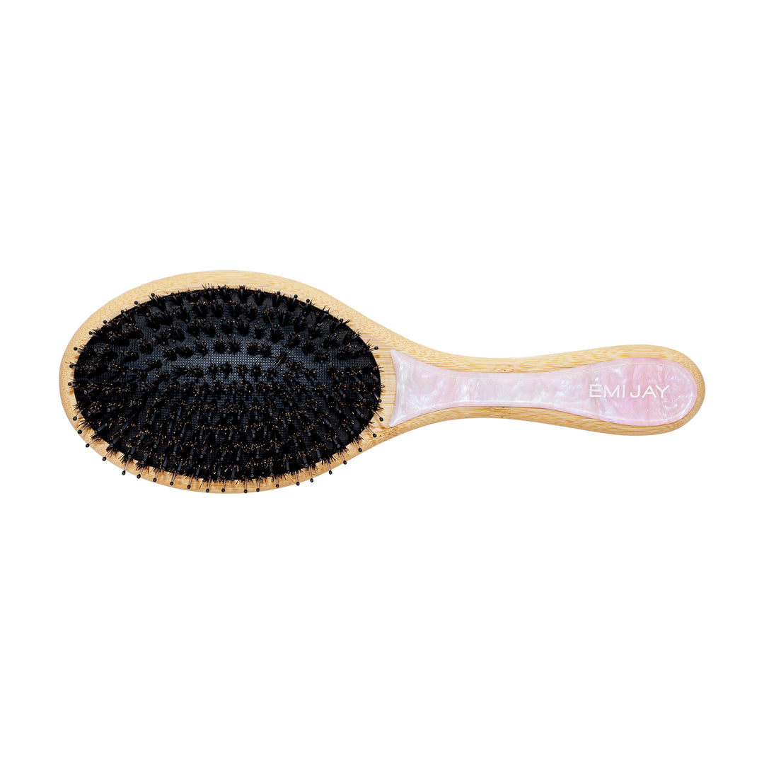 Flat Brush in Pink Sugar bristle view