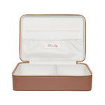 On The Way Vanity Case in Toasted Sugar open