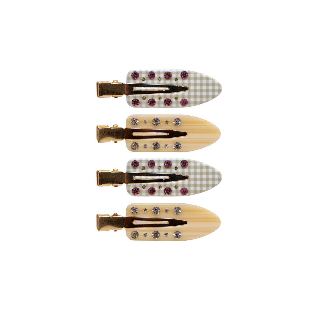 Popstar Creaseless Makeup Hair Clips in Panna Cotta