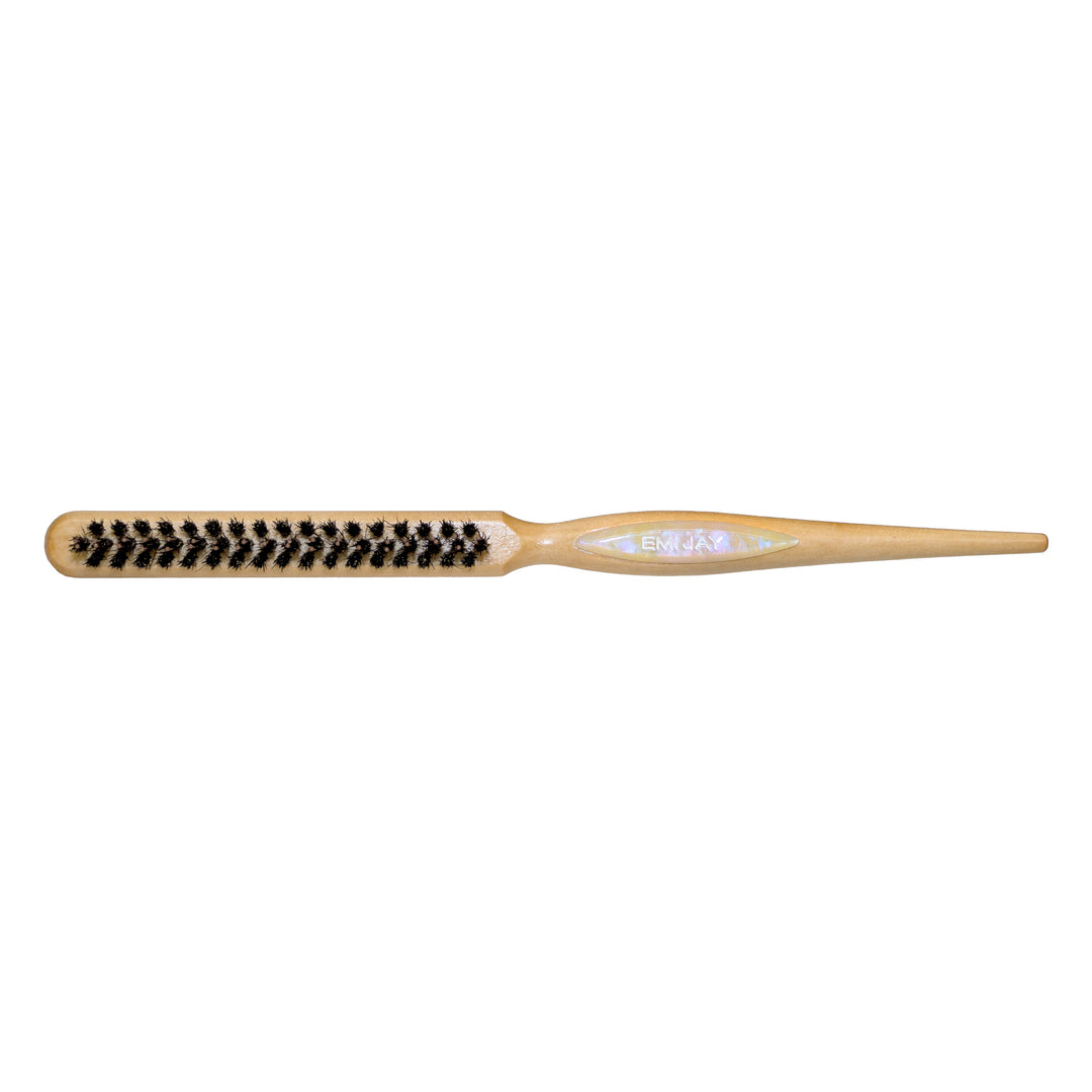 bristle view of styling bamboo hair brush in lemon sugar