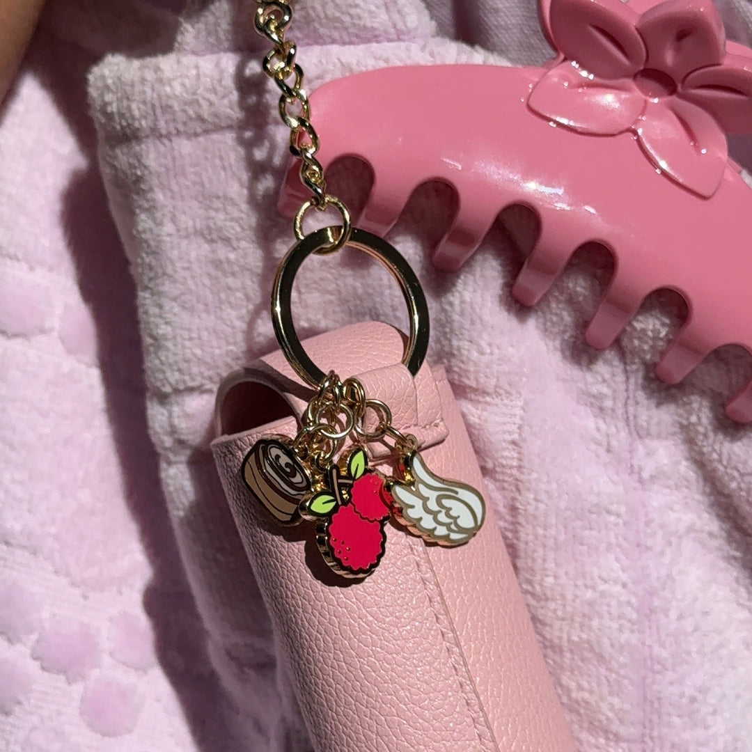 closeup of charms