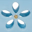 Blue Fleur Eyelet