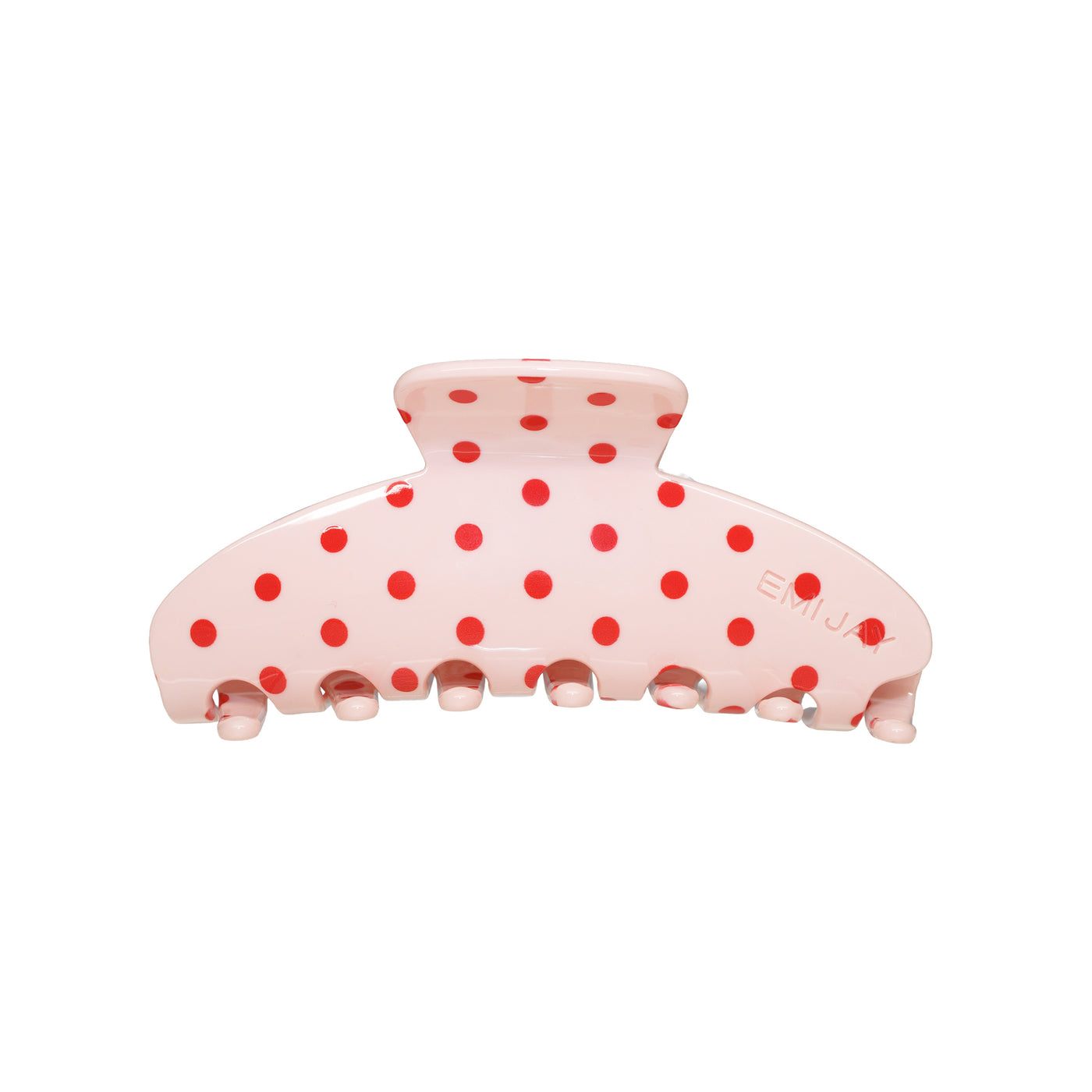 Emi Jay Big Effing Clip in Blush Polka Dot Big Effing Clip® Hair Claw in Blush Polka Dot ‐ Emi Jay main image 2