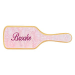 Custom Bamboo Paddle Brushin in Pink Sugar Brooke