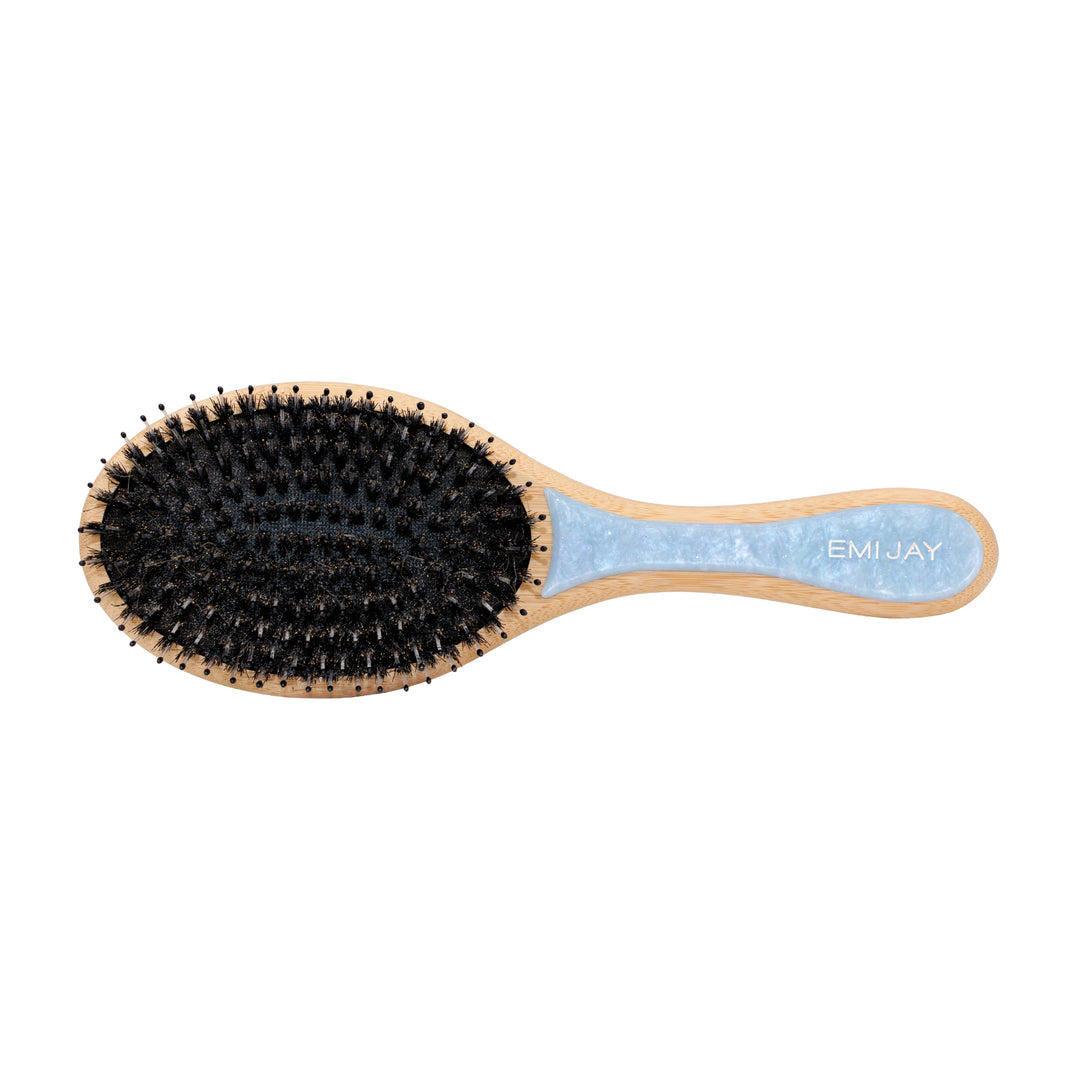 Flat Brush in Blue Sugar Bristles