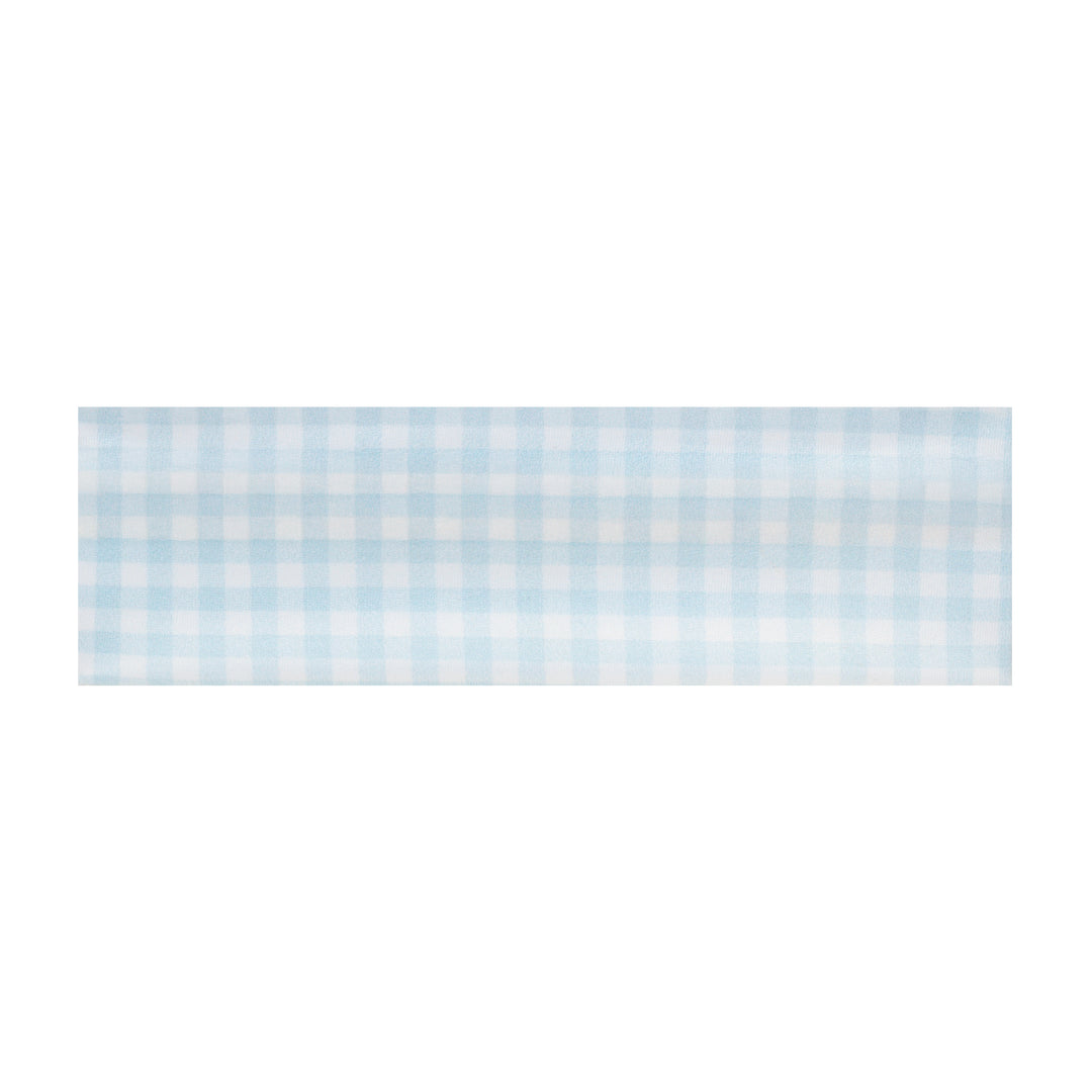 Infinity Headband in Baby Blue Gingham