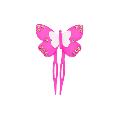 Hair Pin in Orchid Papillon