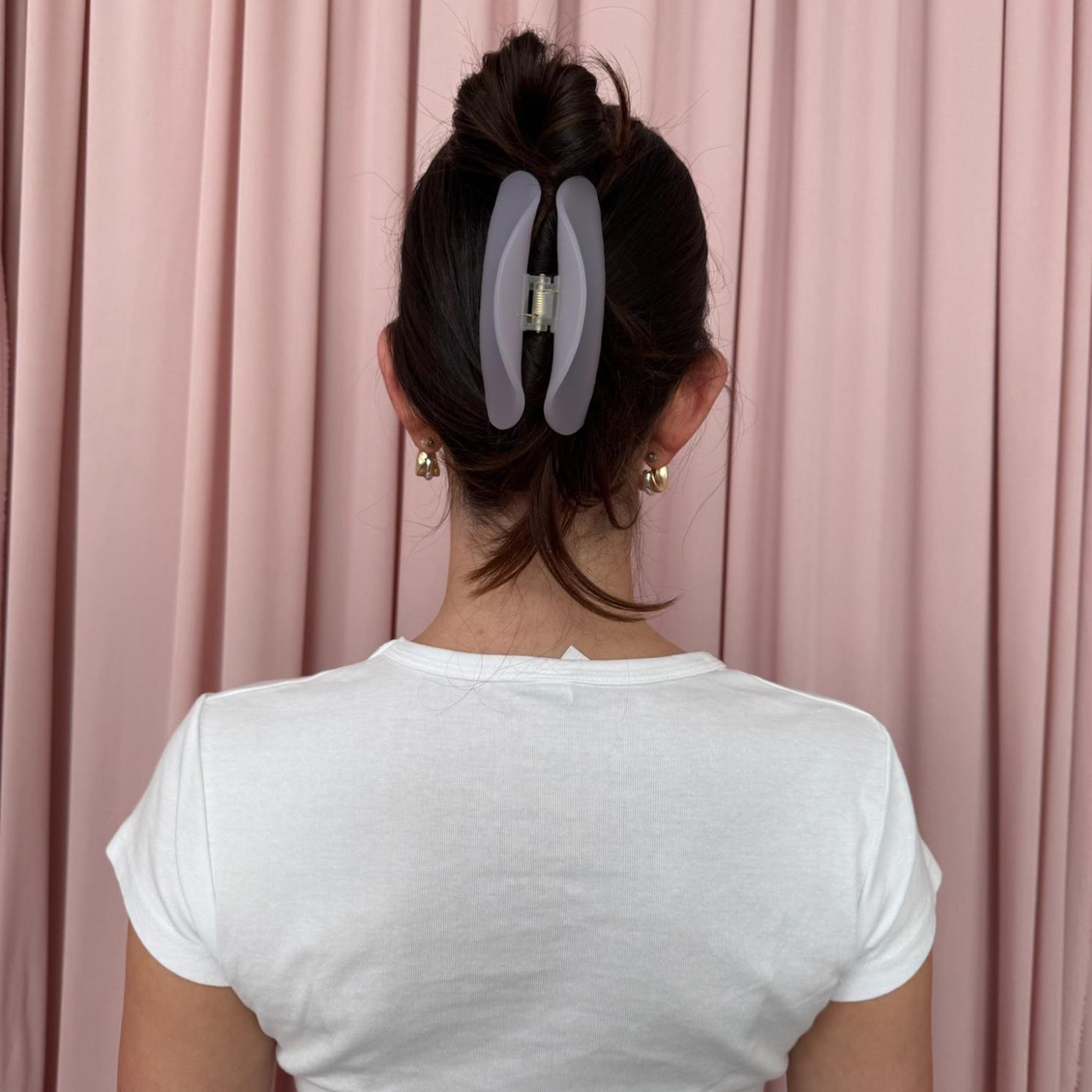 Half Moon Hair Claw Clip in Lilac Smoke ‐ Emi Jay