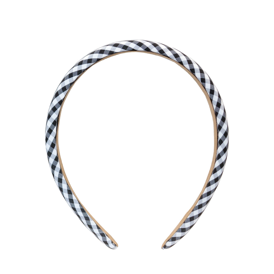 Halo Headband in Navy Gingham