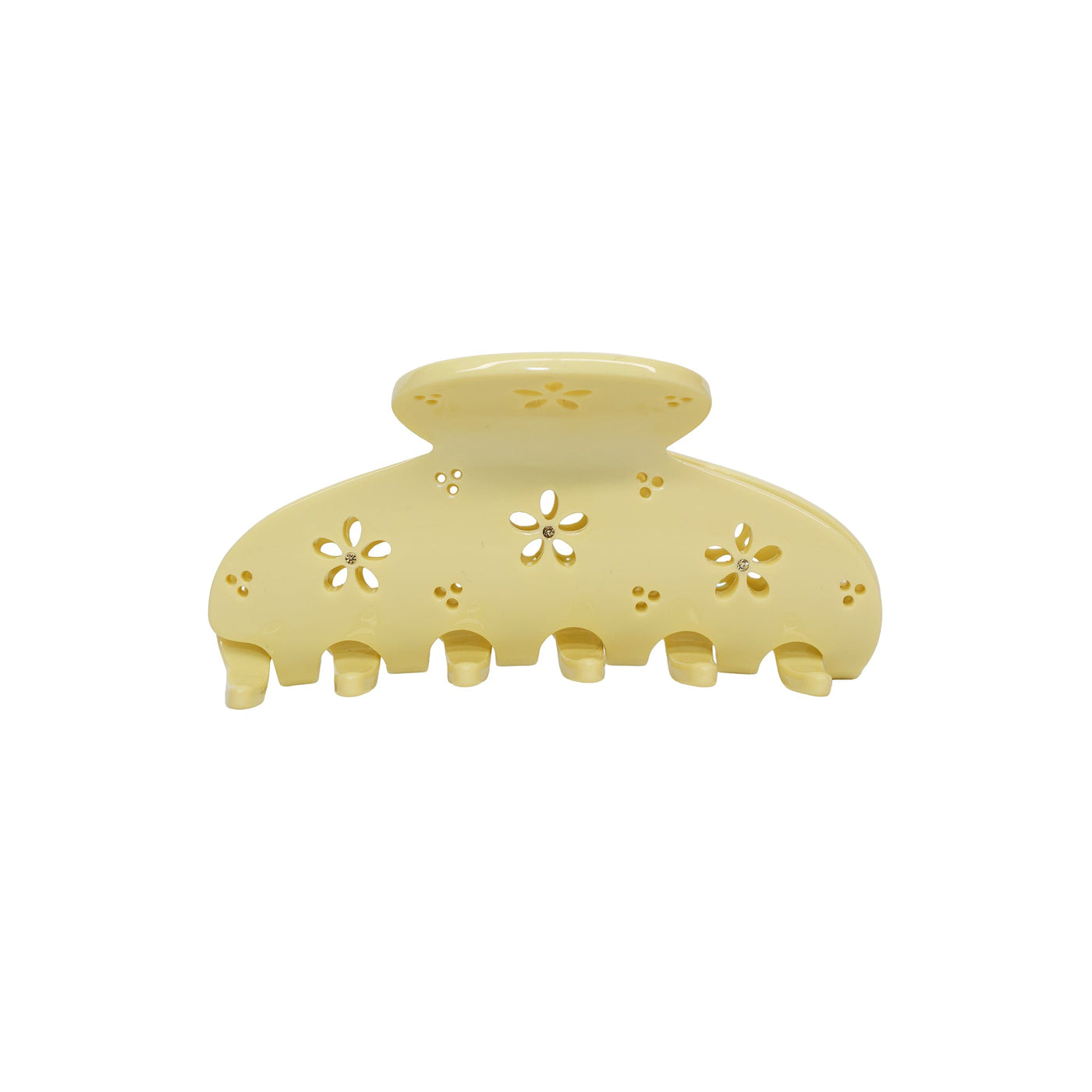 Lil Effing Clip Hair Claw in Citrine Petal Eyelet ‐ Emi Jay