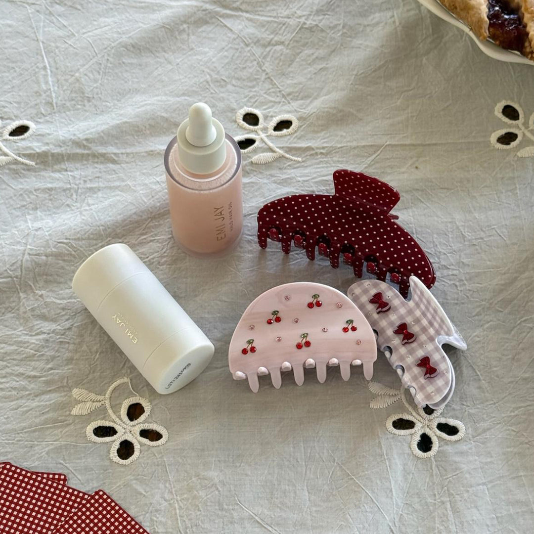 assorted emi jay hair care and accessories