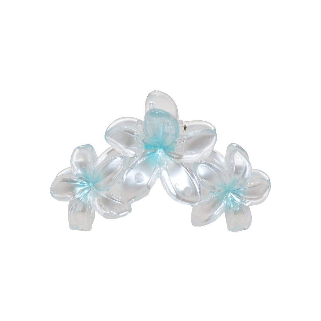 Miss Super Bloom Flower Hair Claw Clip in Aqua Pearl ‐ Emi Jay