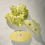 Ponytail Barrette in Lemon Drop with hair accessories