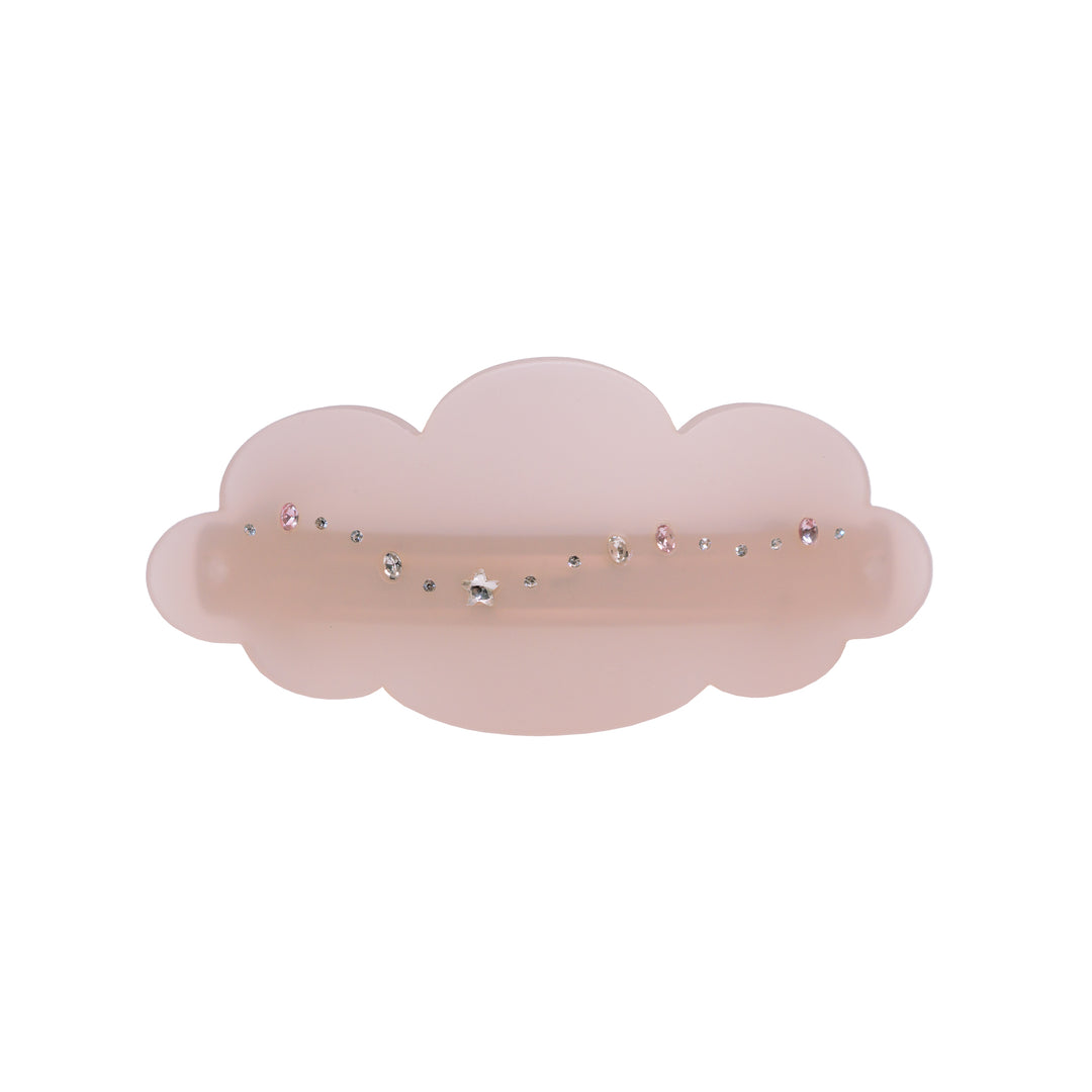 Ponytail Barrette in Pink Cloud