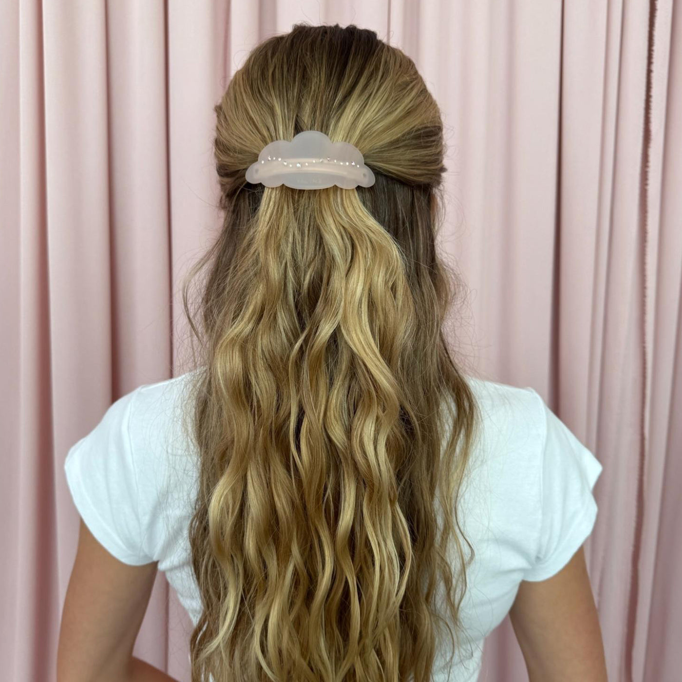 Ponytail Barrette Hair Clip in Pink Cloud ‐ Emi Jay