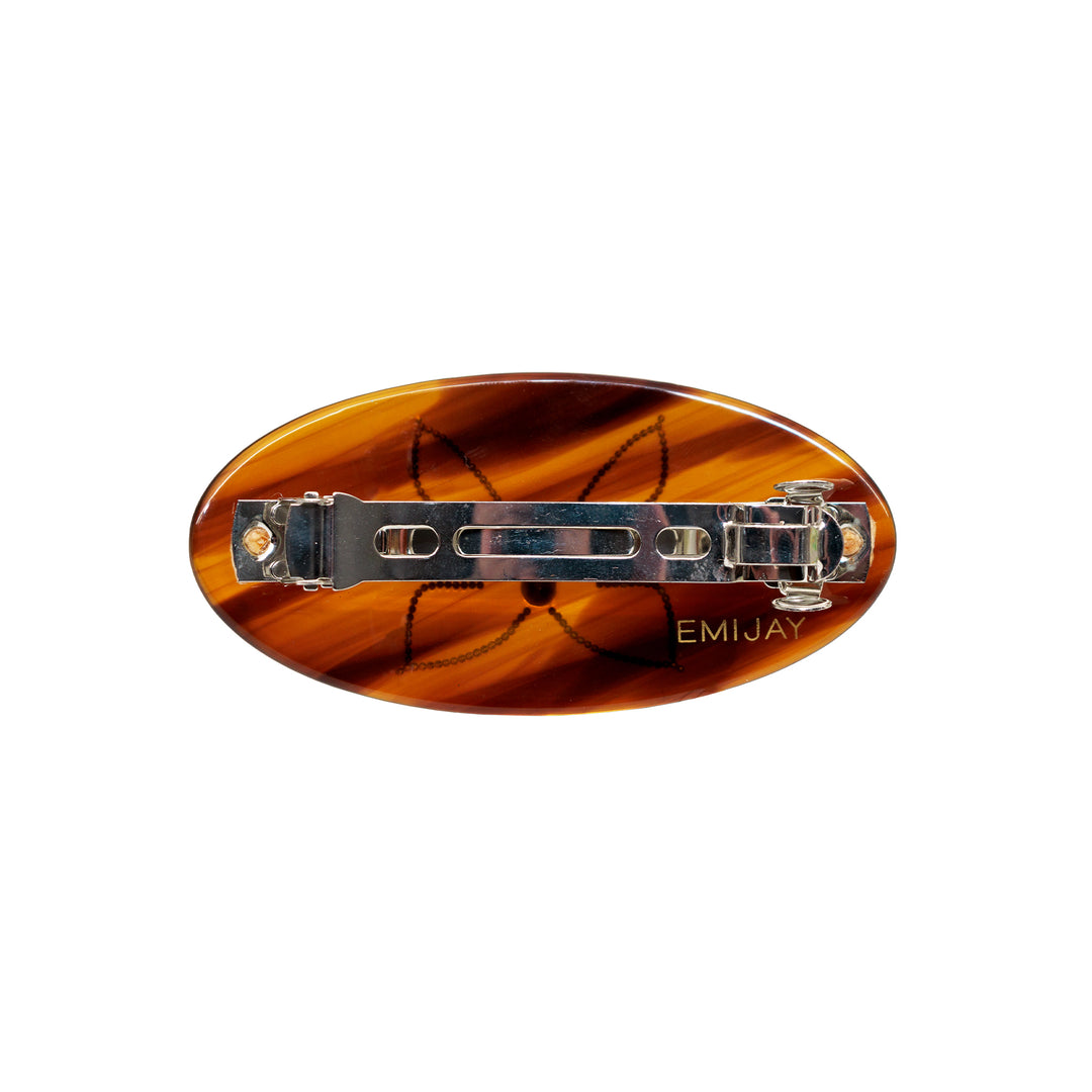 ponytail barrette in tortoise butterfly back