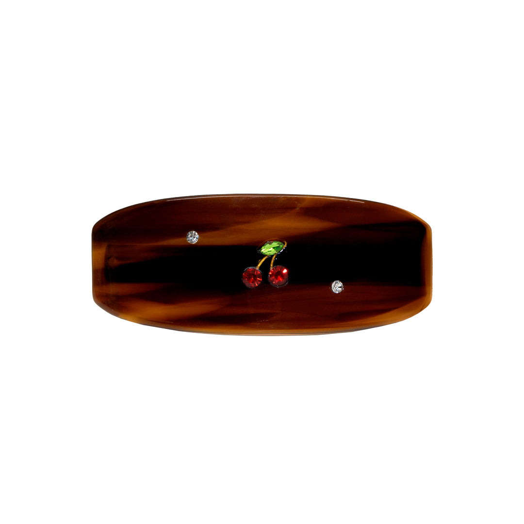 Ponytail Barrette in Tortoise Cherry