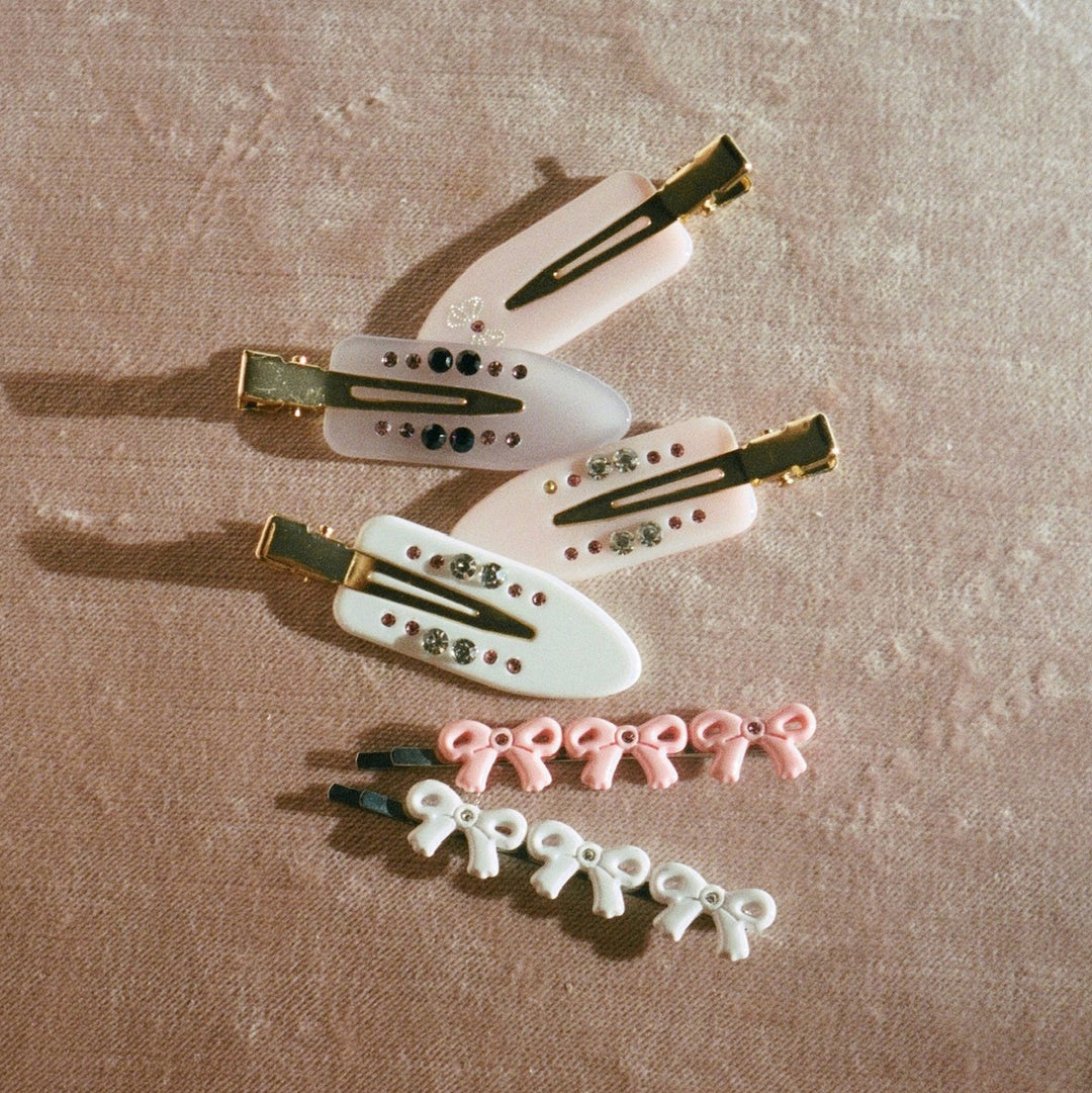 Popstar Clips in Dream Angel with assorted hair accessories