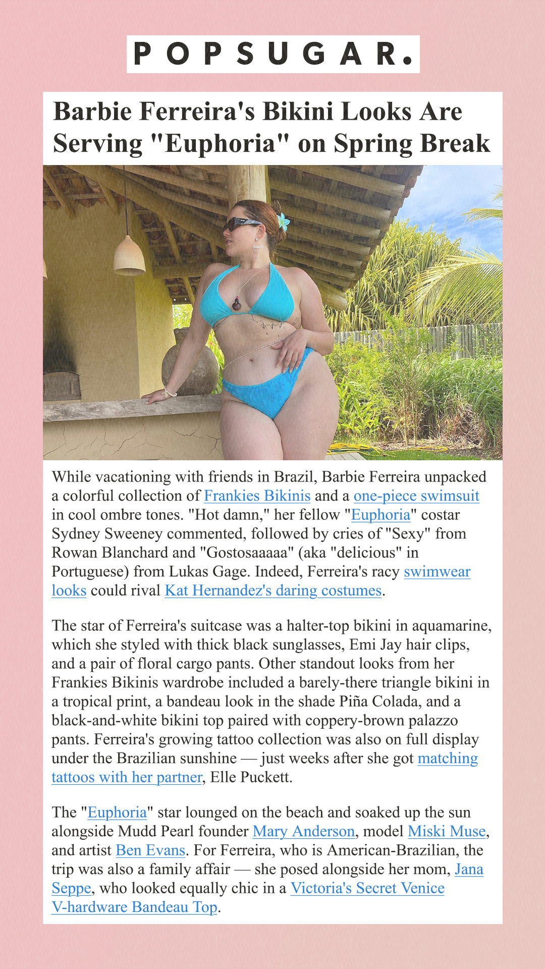 Barbie Ferreira's Bikini Looks Are Serving 