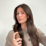 model using Aura Hair + Body Mist in Toasted Sugar