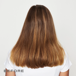 Jordan's hair before and after Dream Crème