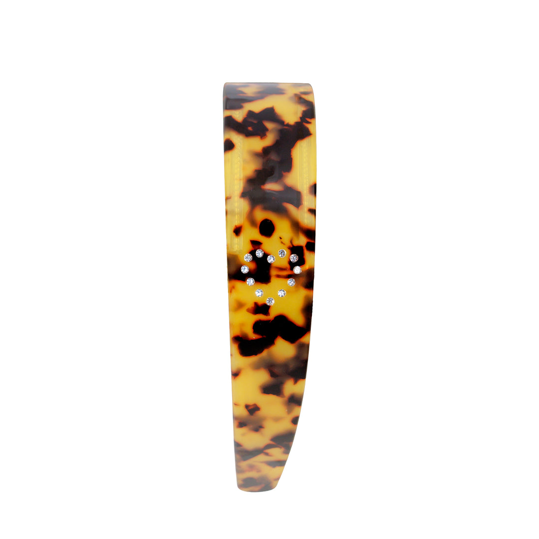 Starlet Headband in Tortoise Heart side view