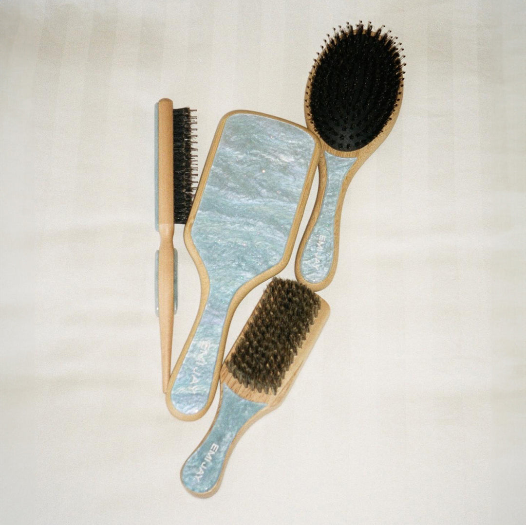 assorted blue sugar brushes