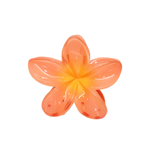＃529 イエロー＆オレンジ✴紫陽花✴レジンヘアゴムキーホルダーブローチ Super Bloom Flower Hair Claw Clip in Peach Spritz ‐ Emi Jay