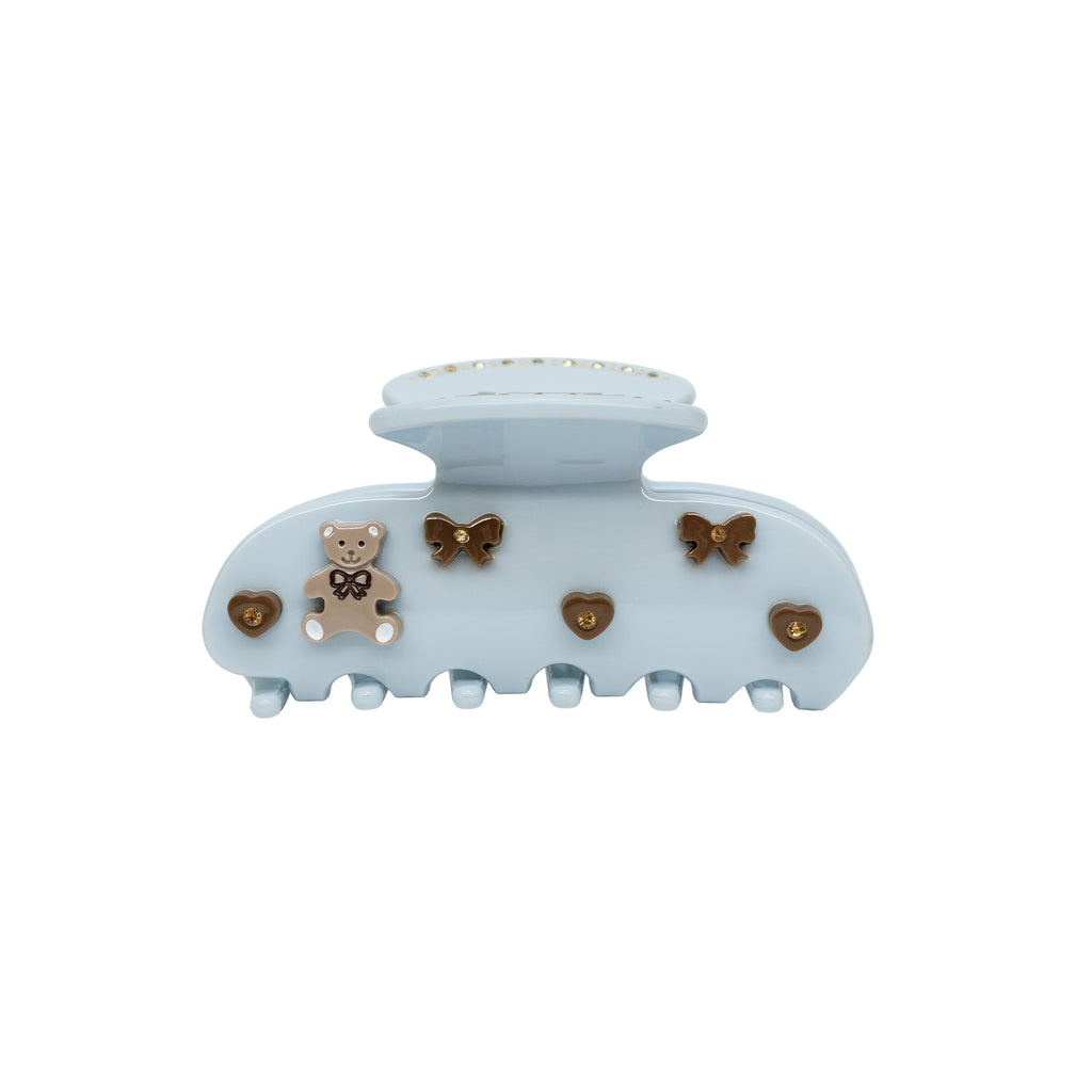 Sweetheart Clip Hair Claw in Dream Cloud Teddy ‐ Emi Jay