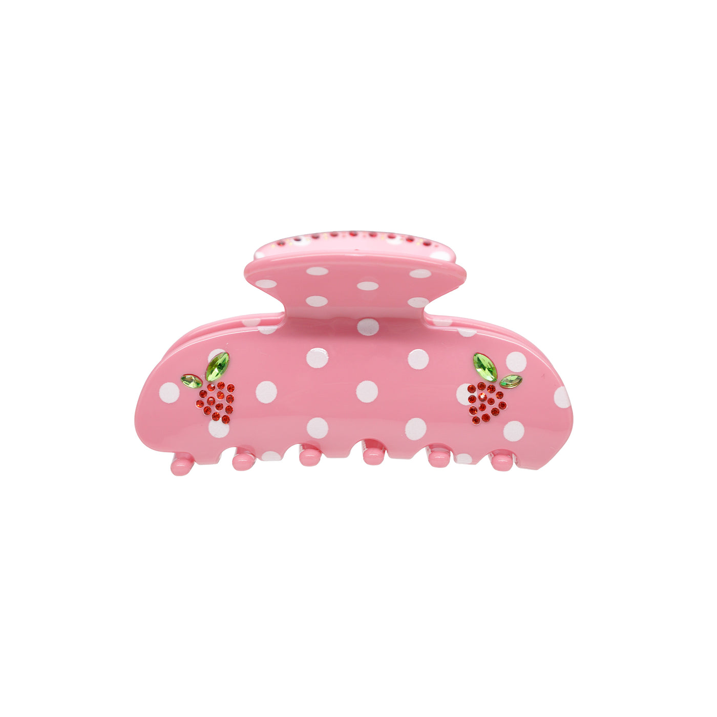 Sweetheart Hair Claw Clip in Lychee Berry Dot ‐ Emi Jay
