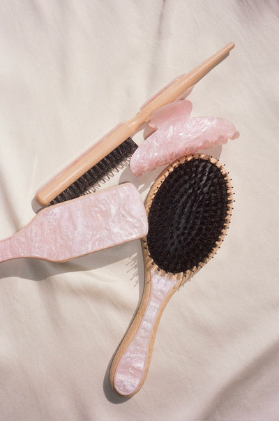pink sugar hair brushes with clip