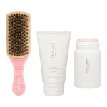 The Slick Bundle with Mini Boar Bristle Brush in Lychee Baby