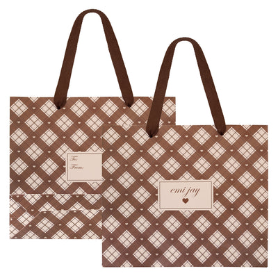 Toasted Sugar Gift Bag front with Emi Jay logo and back "To:, From:" for gift message.