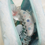 Water Fairy Pouch in Baby Aqua with clips inside