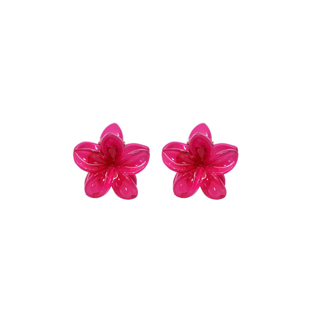 front view of Baby Super Bloom Clip Set in Dragonfruit