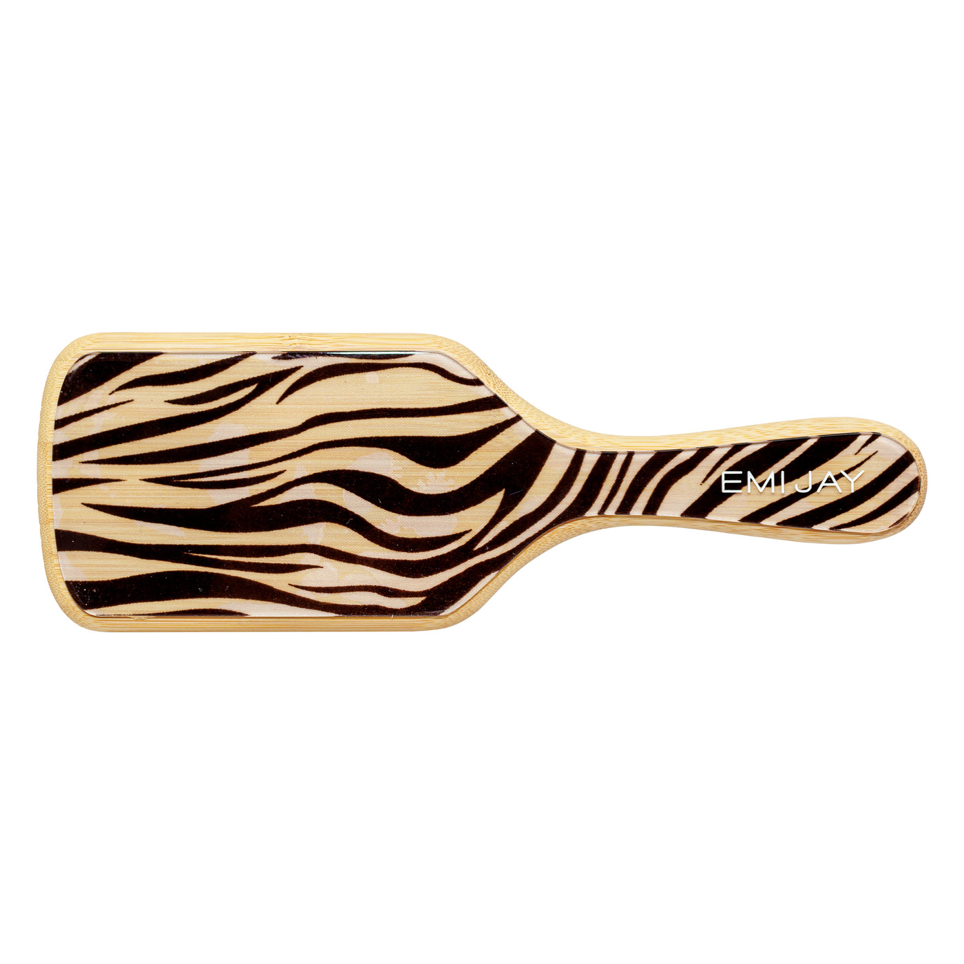 Bamboo Paddle Brush in Zebra