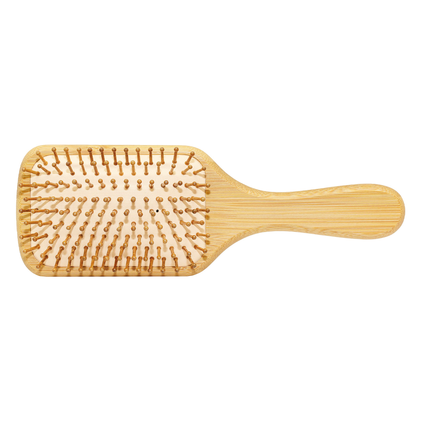 bristle view of Bamboo Paddle Brush in Pink Sugar
