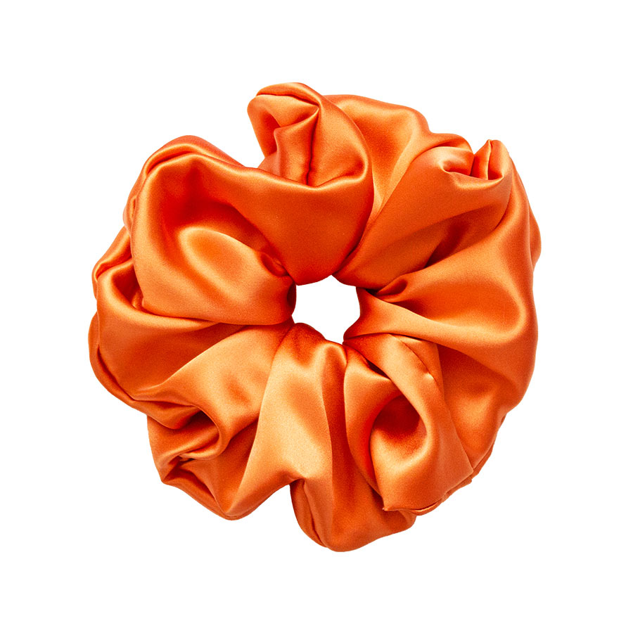 Big Effing Silk Scrunchie in Pumpkin