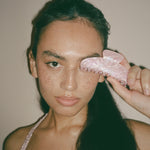 Model holding Big Effing Clip in Pink Sugar