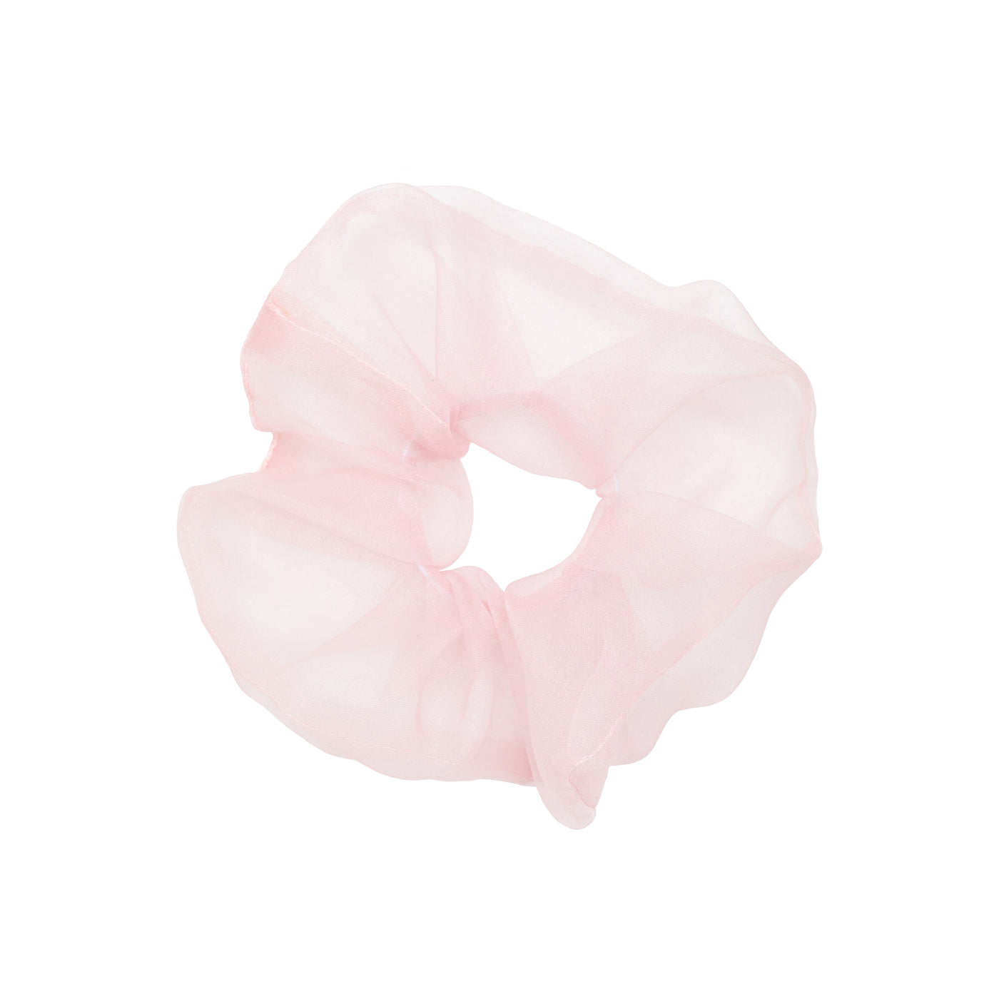 Cloud Scrunchie in Rose Silk Organza