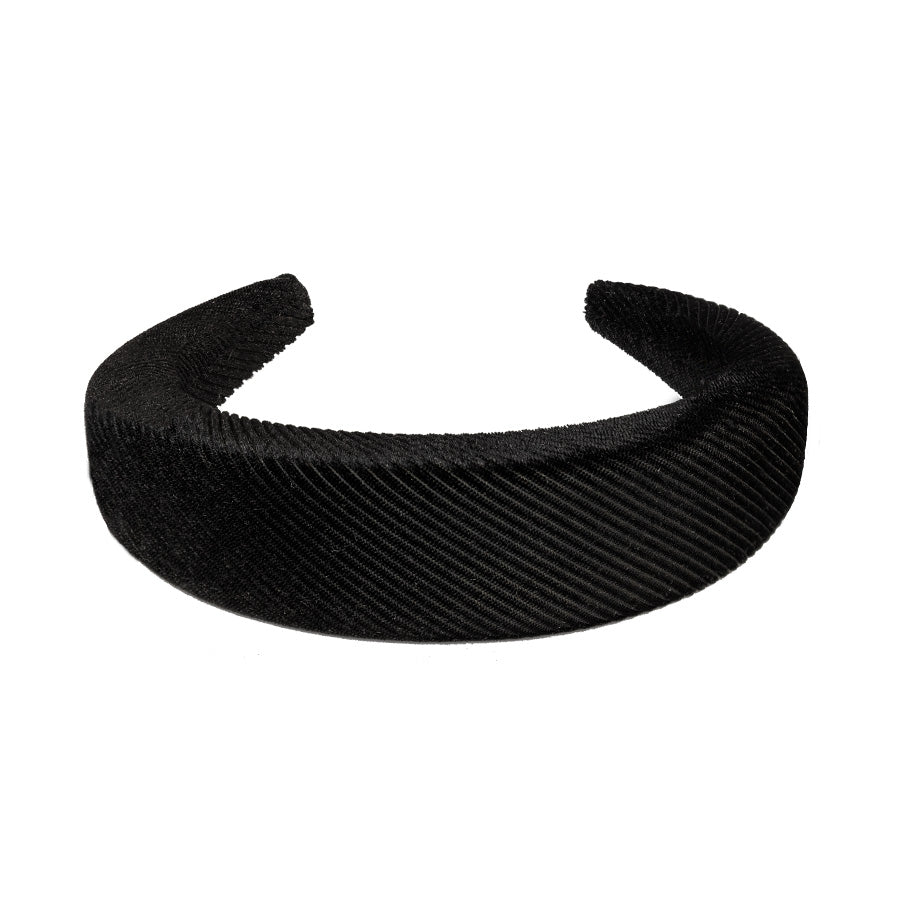 Corduroy Crush Headband in Black