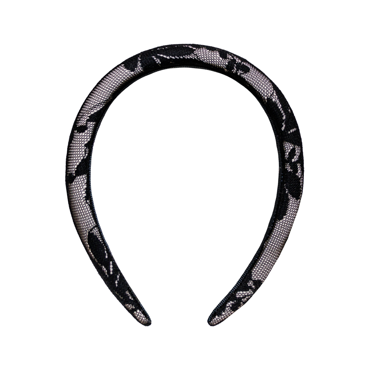 Halo Headband in Black Lace