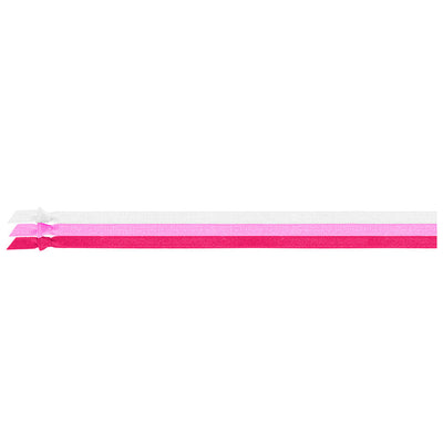 Pink Ombre Skinny Elastic Headbands 3-Pack
