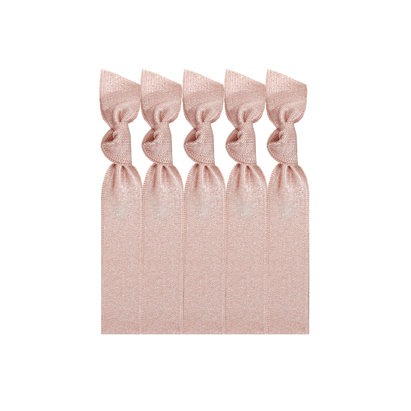 Pink Pearl Elastic Hair Ties 5-Pack